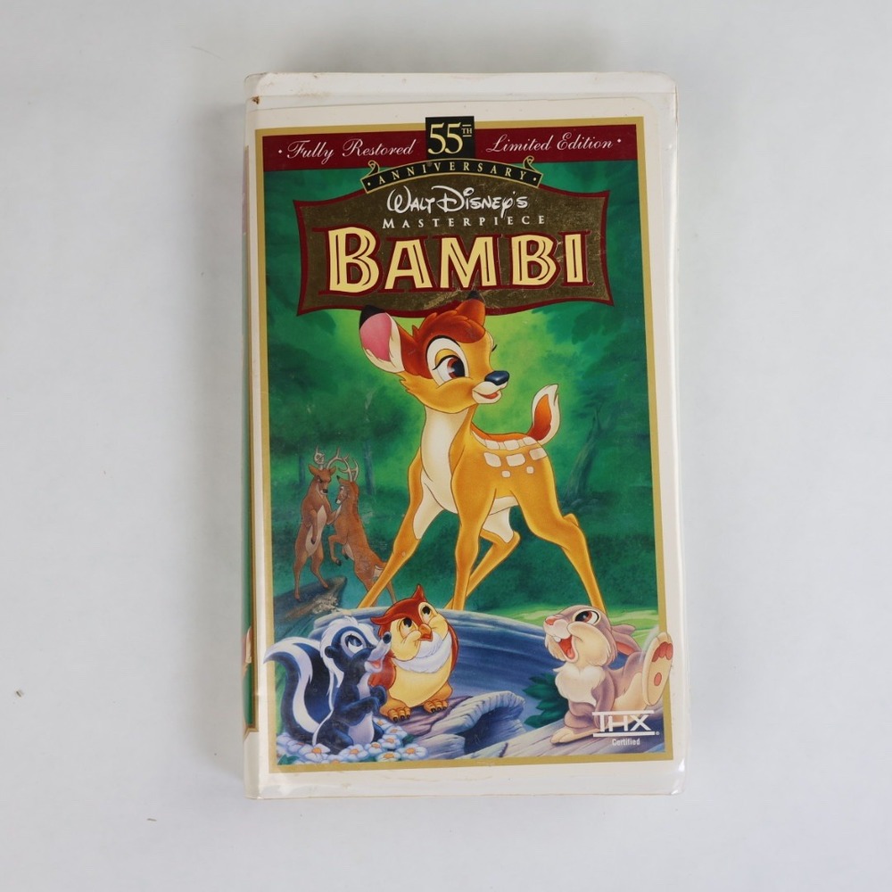 Walt Disney‎ Bambi VHS 55th Anniversary Limited Edition Masterpiece 1997 9505